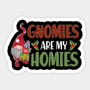 Gnomies are my homies t-shirt | lefse Christmas matching t-shirt | gnomies lefse Christmas family gift Sticker